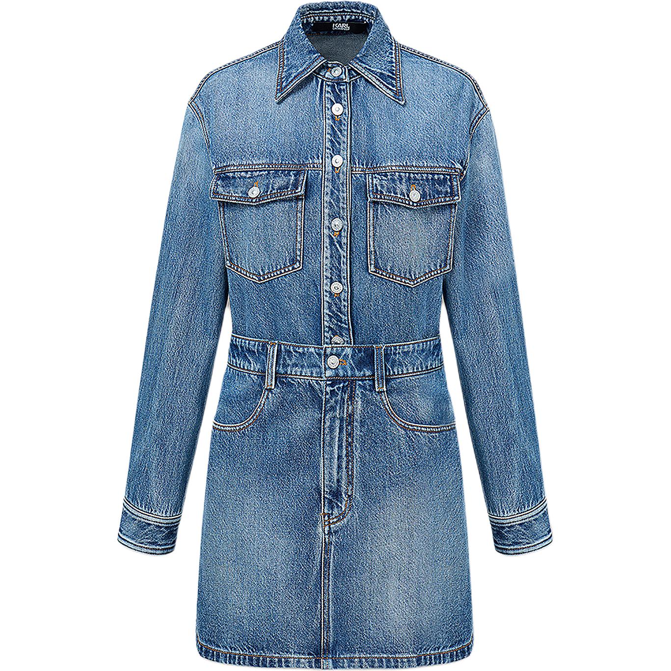 

Karl Lagerfeld FW25 платье с длинными рукавами женское KARL LAGERFELD / Karl Lagerfeld Jeans, синий