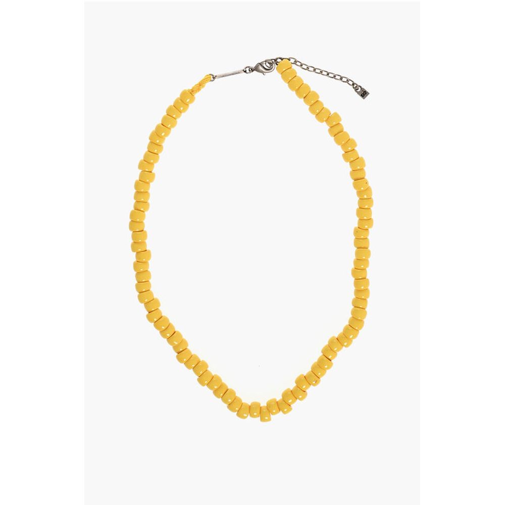 

Металлическое ожерелье со смоляными деталями Dsquared2, желтый
