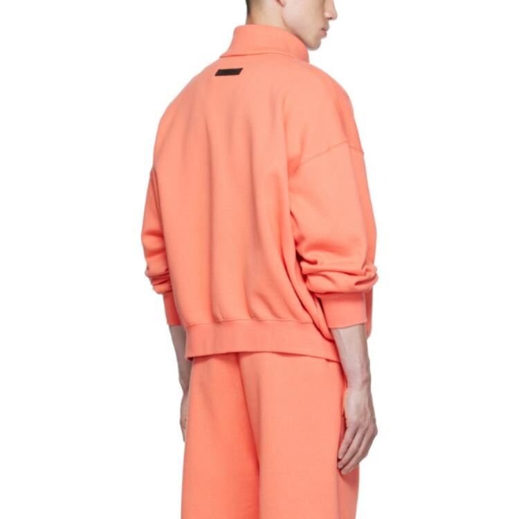 Куртка унисекс кораллово-красная Fear Of God Essentials, кораллово-красный — фото 4