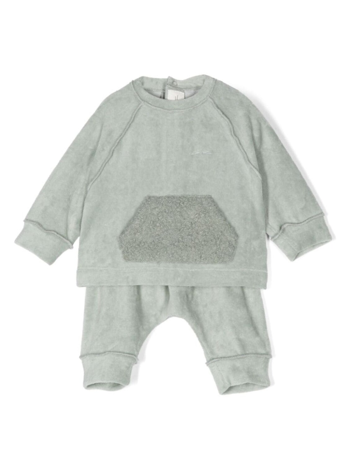 

TEDDY & MINOU комплект из топа и брюк с вышитым логотипом, зеленый