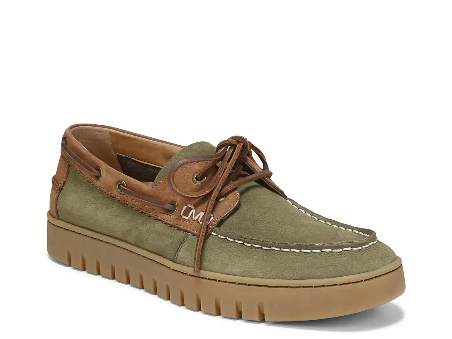 

Лодочные туфли - мужские Vionic, Dark Olive Green Leather
