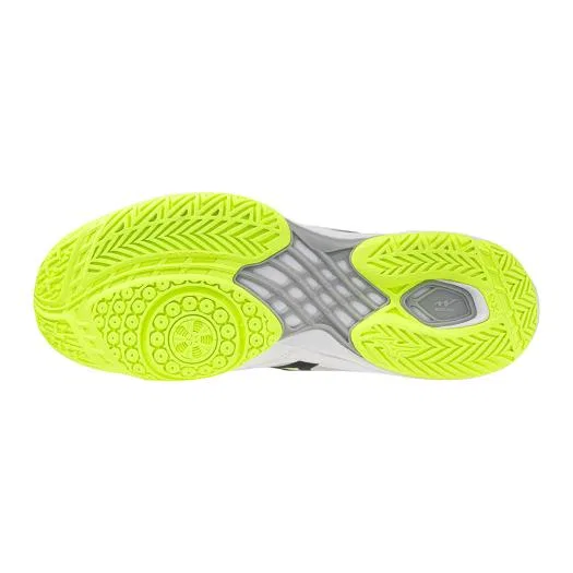 Кроссовки для бадминтона «Wave Claw Neo 3 Fit» от Mizuno, White X Black X Lime — фото 2