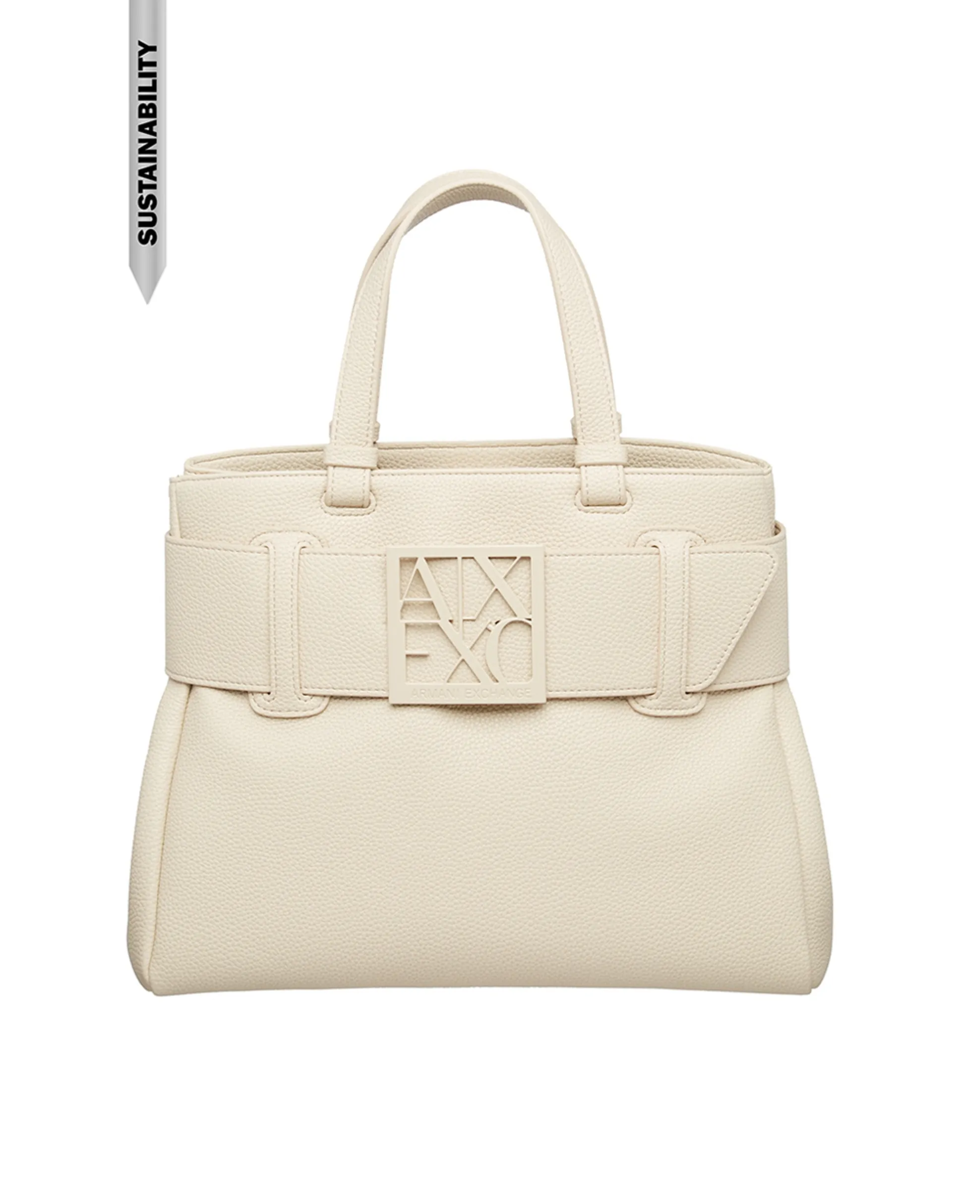 

Женская сумка-шоппер "Susy Soft" с логотипом и двойной ручкой Armani Exchange, пастельно-розовый