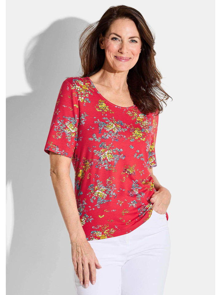 

Рубашка красного / желтого / светло-голубого / узорчатого цвета GOLDNER