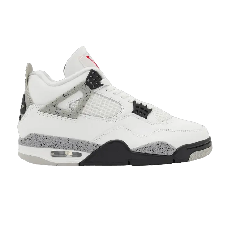 

Кроссовки Air Jordan 4 Retro OG White Cement2025, белый