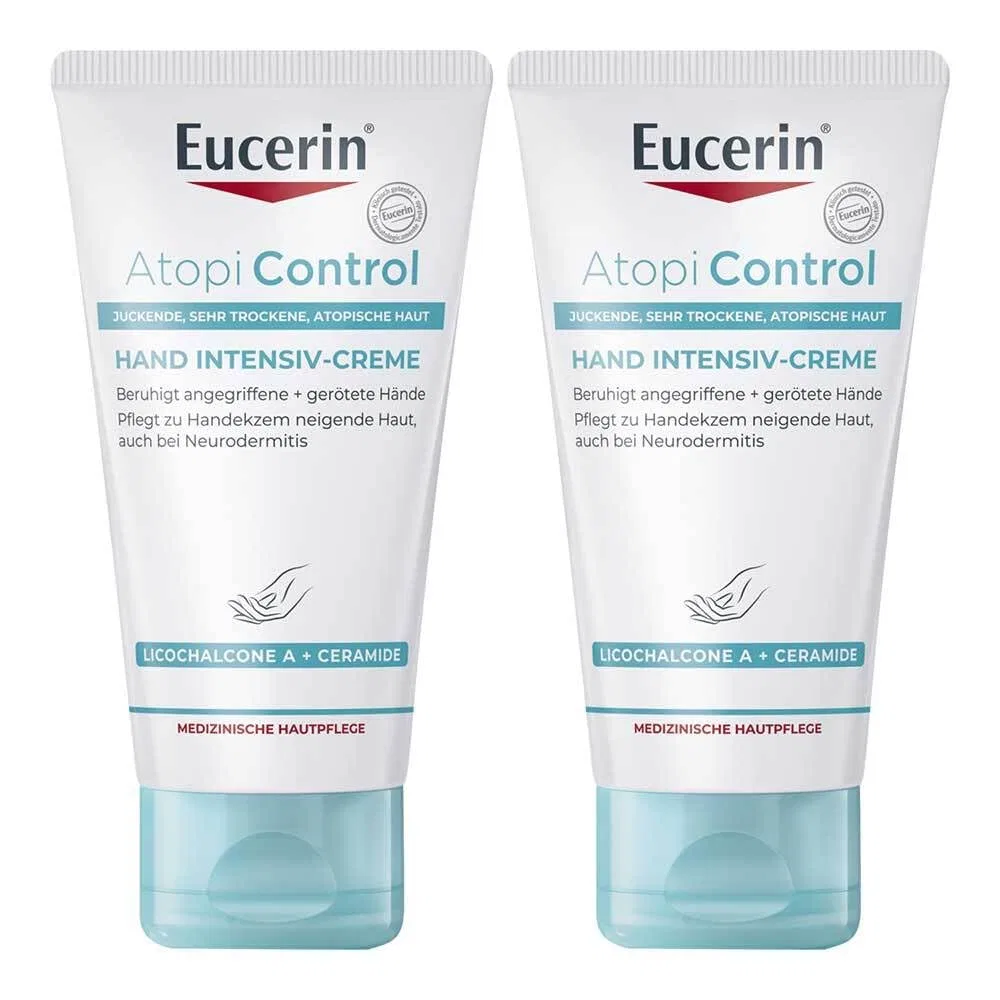 Интенсивный крем для рук Atopicontrol от EUCERIN, 2 x 75 мл Eucerin