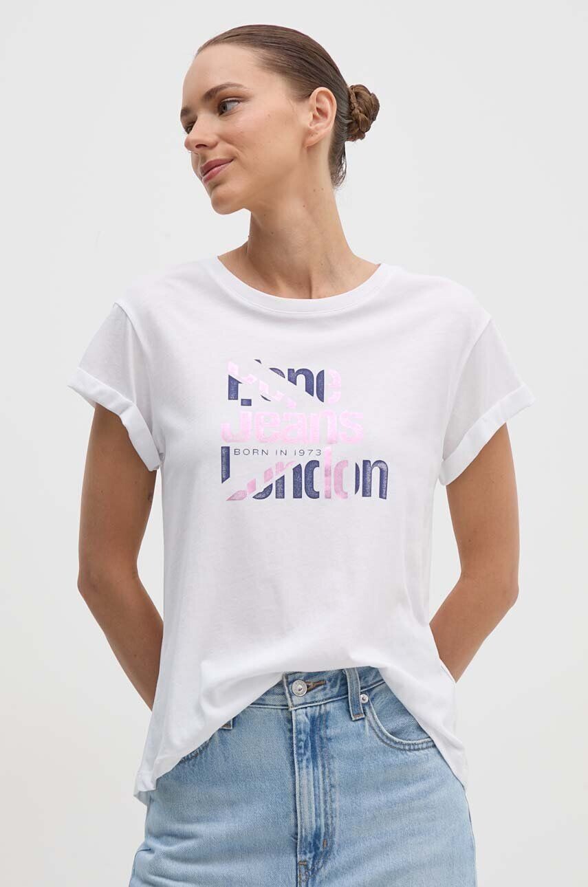 

ENOLA хлопковая футболка Pepe Jeans, белый