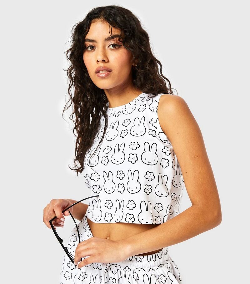 

Белый топ с топом Skinnydip Miffy Skinnydip, белый