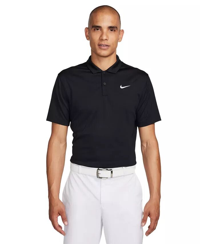 

Мужская свободная рубашка-поло для гольфа Core Dri-FIT с коротким рукавом Nike, черный