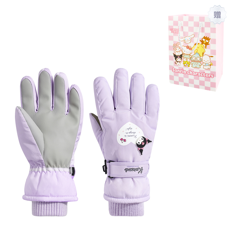

Перчатки Kulomi Unisex Sanrio, kuromi heart ski glove