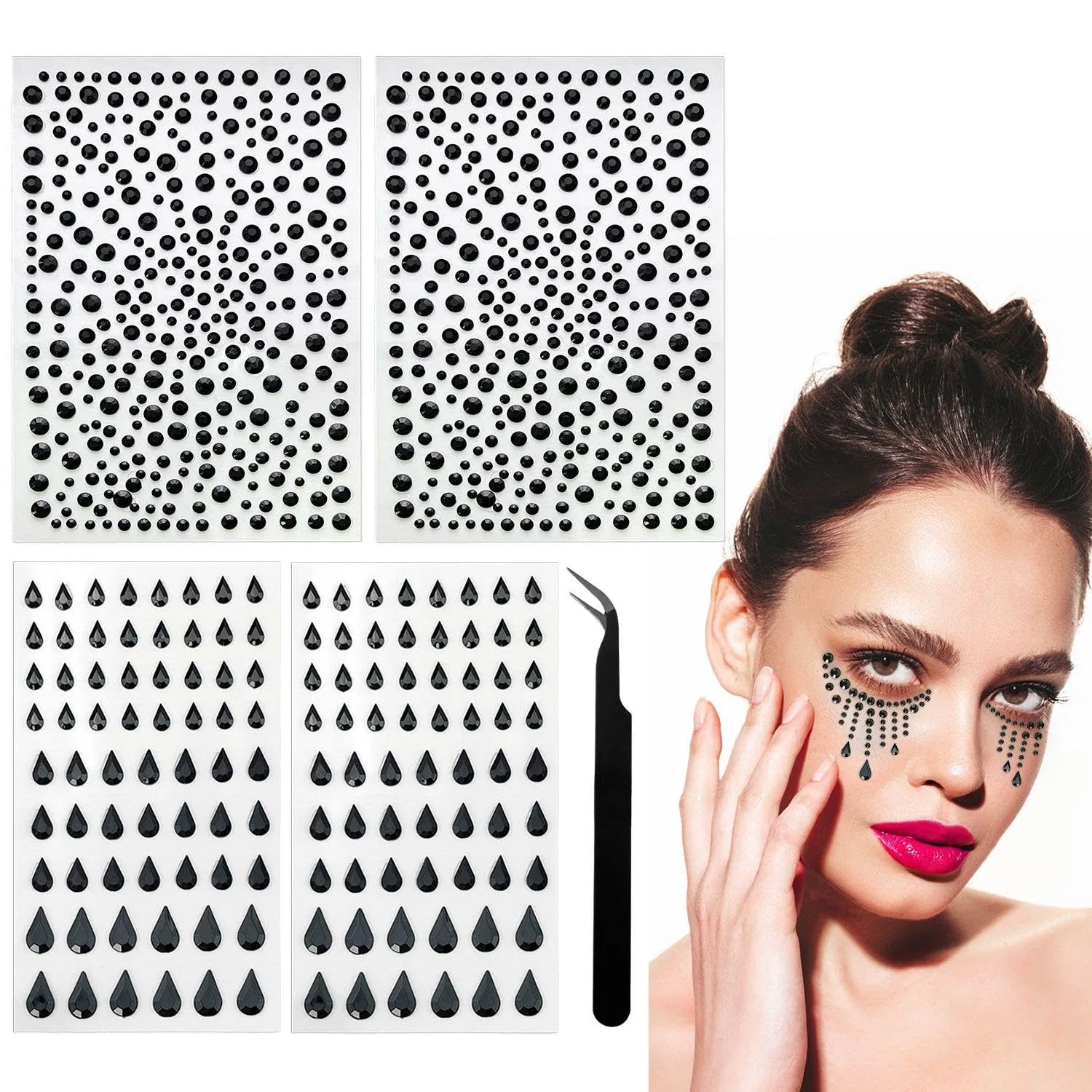 Набор декоративных страз для лица и ногтей Fdggt