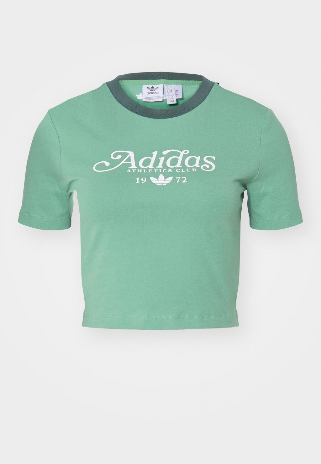 

Принт на футболке BABY TEE adidas, зеленый