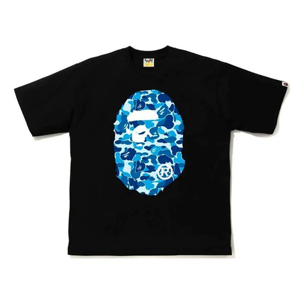 

Футболка BAPE Abc Big Ape Head Tee Double Sided Blue Camouflage Large Short Sleeve Unisex Black, черный