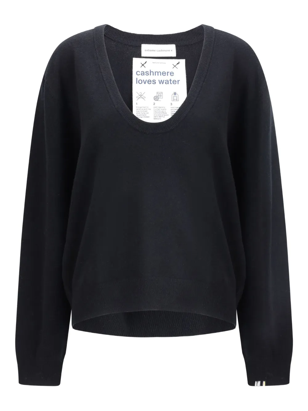 

Свитер с круглым вырезом extreme cashmere, черный