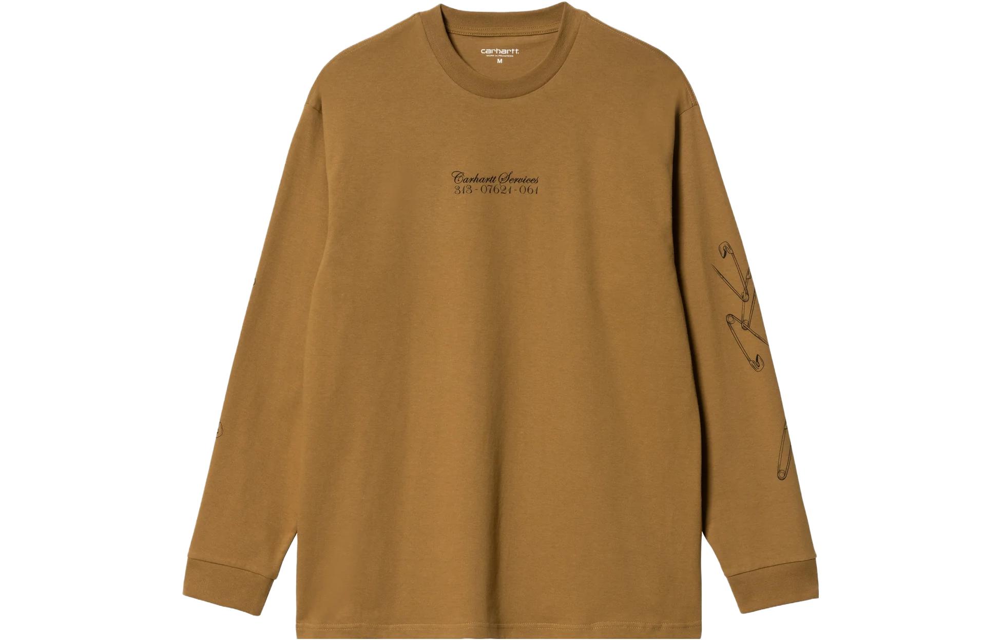 

Carhartt WIP Футболка мужская коричневая, Коричневый, Carhartt WIP Футболка мужская коричневая