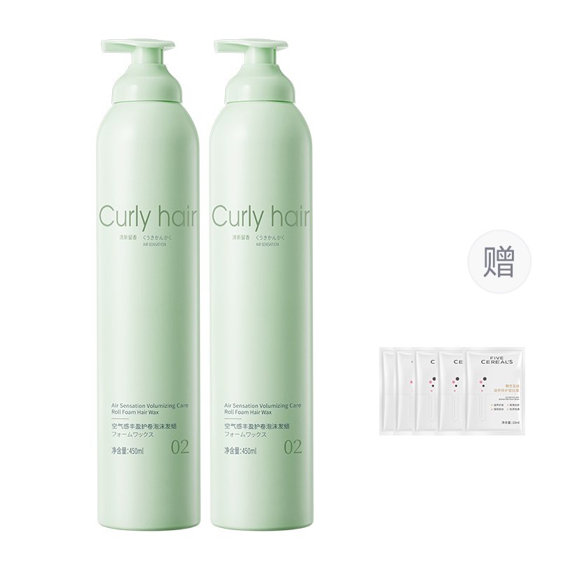 Воск Korean grain Curly hair для укладки вьющихся волос, освежающий аромат, 450 мл х 2