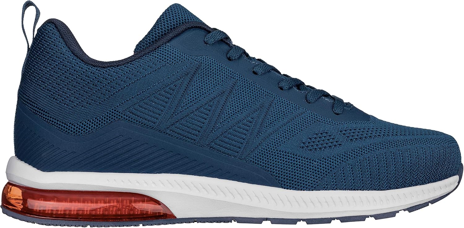 

Мужские невидимые туфли-кроссовки CALTO, увеличивающие рост - темно-синие/красные, сверхлегкие спортивные кроссовки - на 5 см выше - Q230 - размер 10 D(M) US