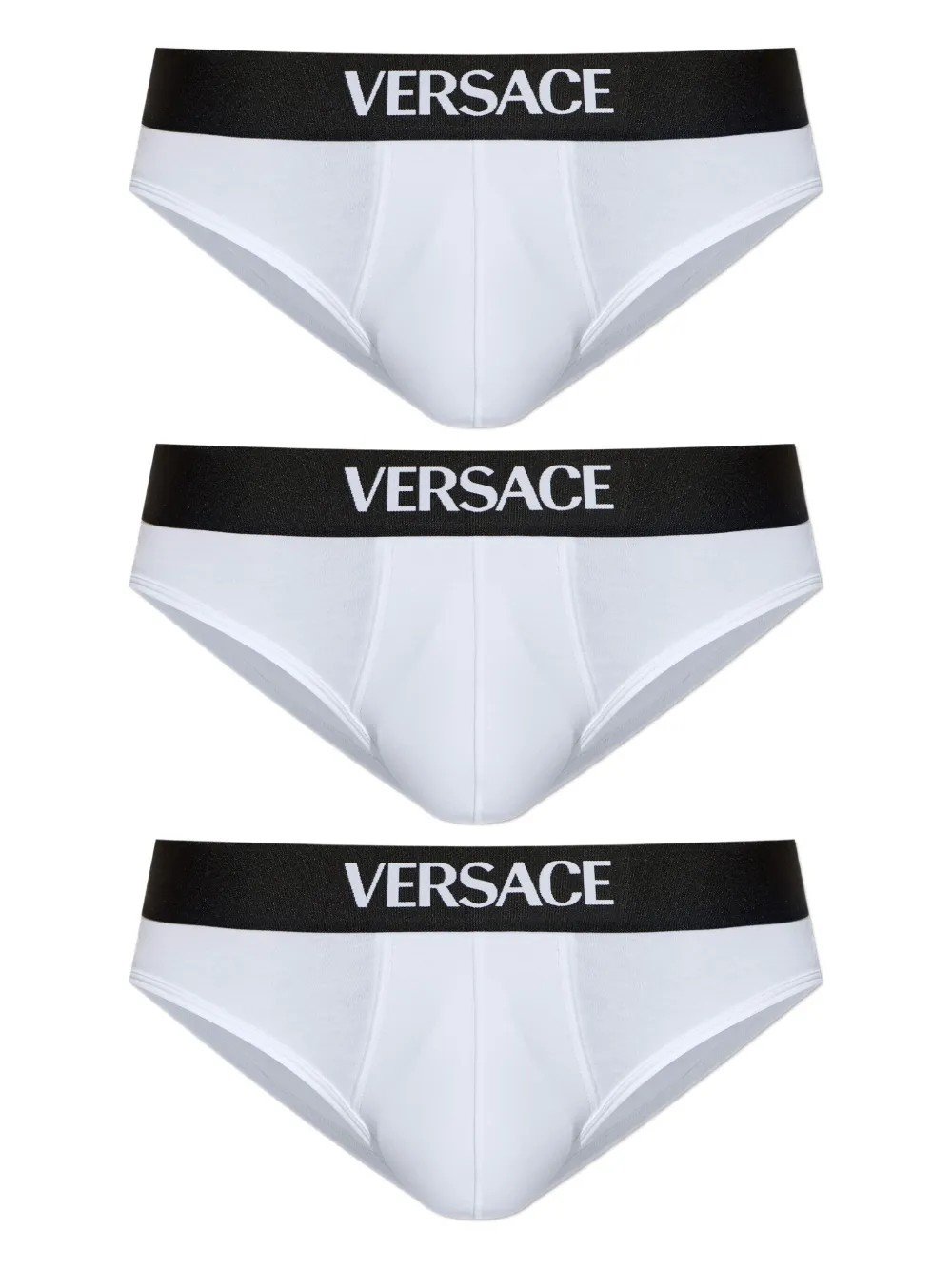 

Трусы с логотипом на резинке (упаковка из трех штук) VERSACE, белый