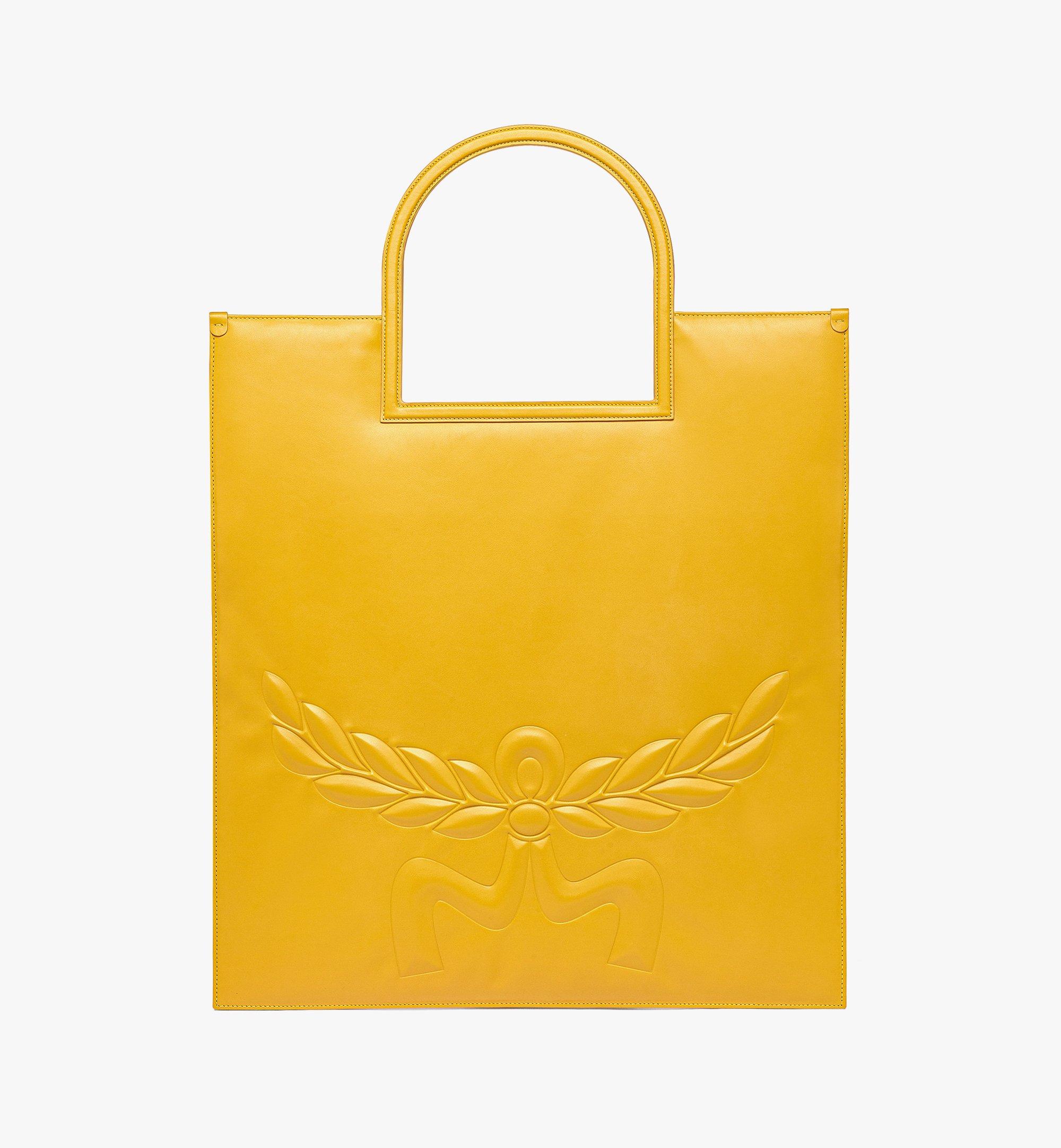 

Сумка-тоут Aren Fold из кожи Mega Laurel MCM, желтый