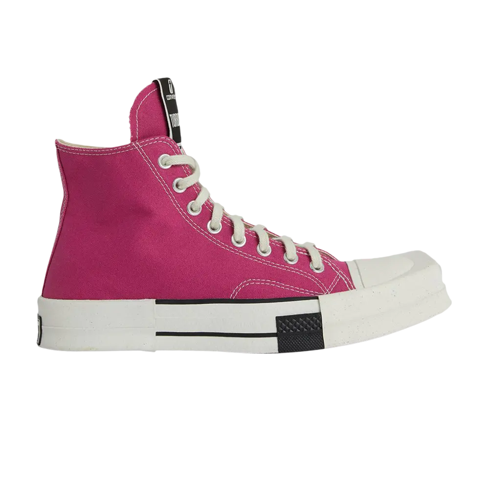 Кроссовки Converse x Rick Owens TURBODRK Chuck 70 без шнурков, розовый