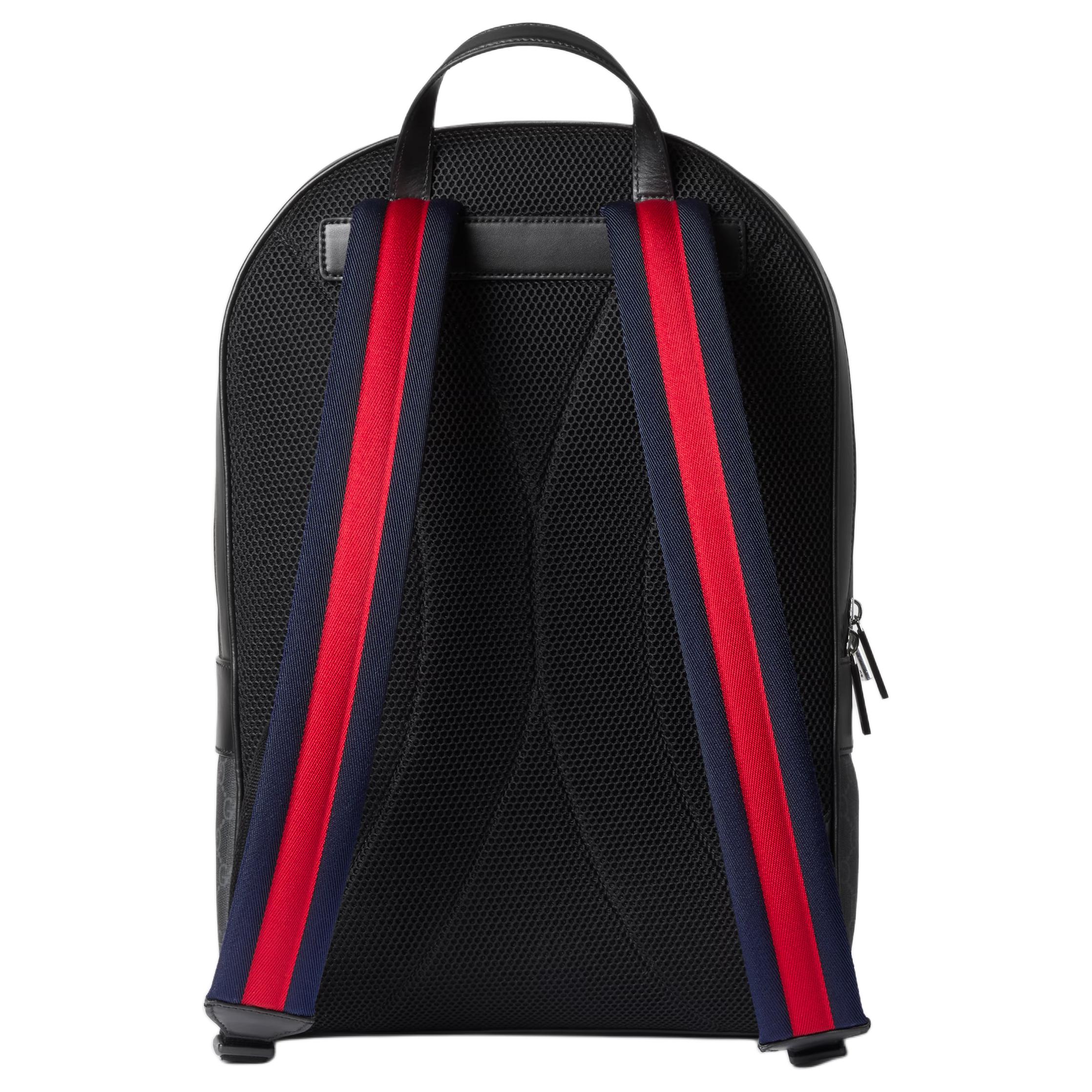 Рюкзак мужской Gucci Supreme Canvas Gray Black канвас — фото 4