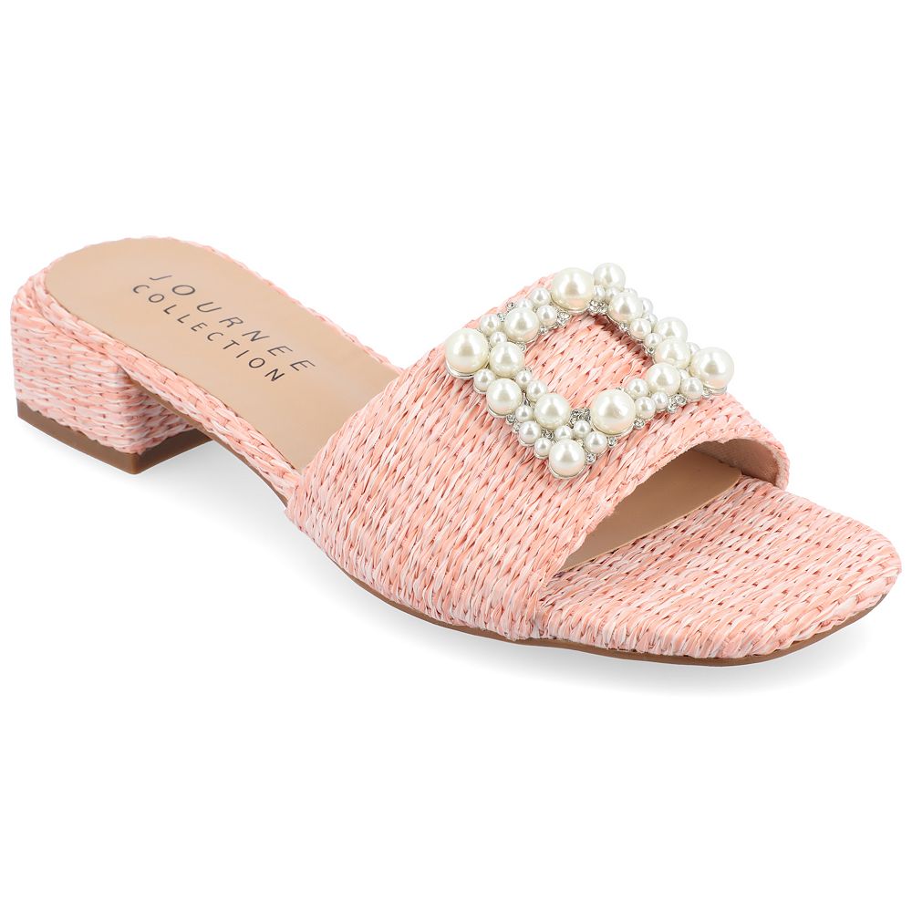 

Женские сандалии с пряжками Journee Collection Justina Tru Comfort Foam, розовый