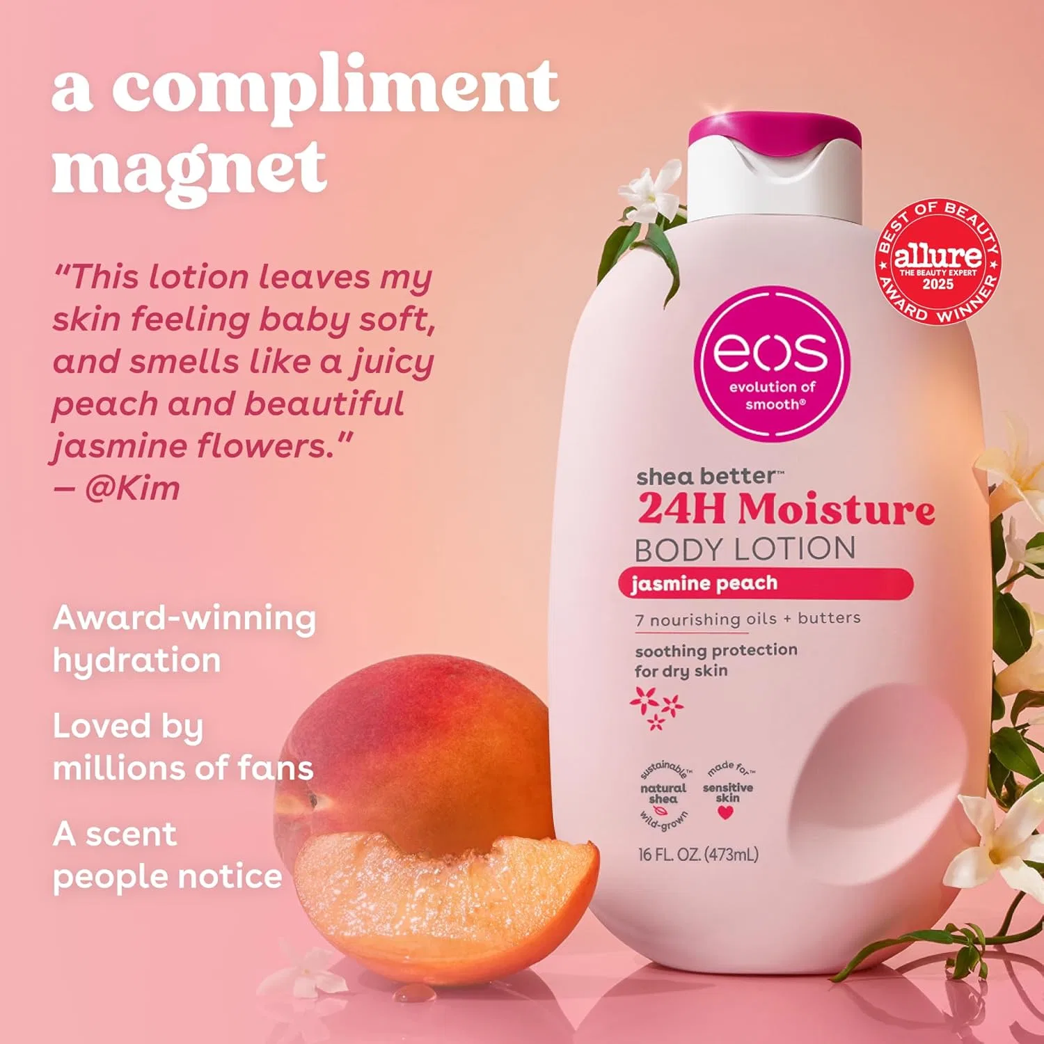 Лосьон для тела «Shea Better Jasmine Peach» от eos Eos — фото 4