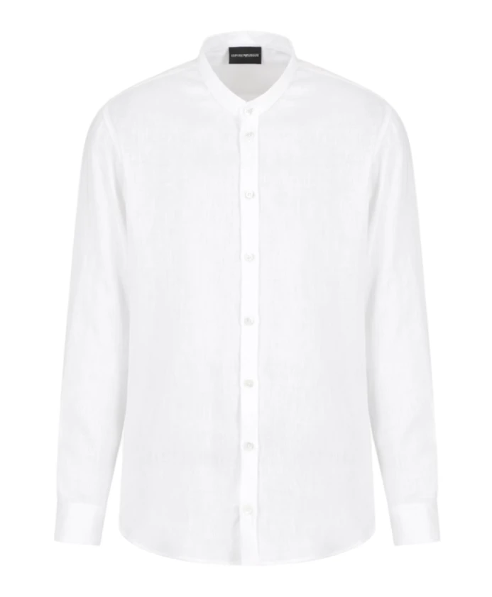 

Белая повседневная рубашка 01smgl010f9100 Emporio Armani, белый