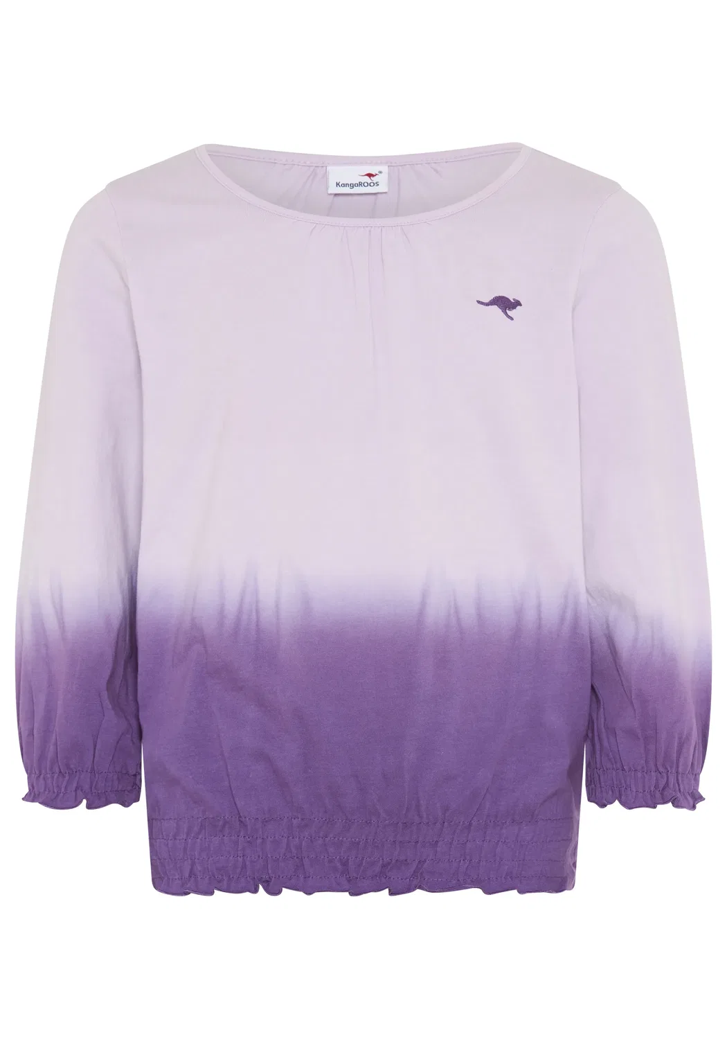 Футболка с батиком, Kangaroos, сиренево-лиловая