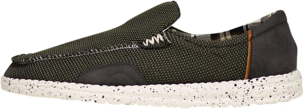 NORTY Серые мужские лоферы Chukka Low Ankle - повседневная обувь для мужчин - эластичные лоферы на шнуровке, оливковый — фото 2