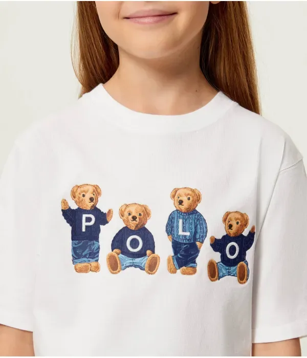 Футболка regular fit Polo Ralph Lauren, белый — фото 4