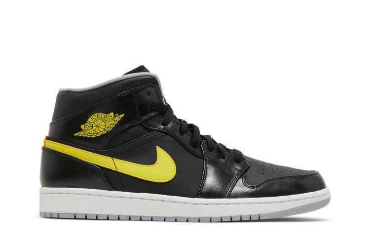 

Кроссовки Air Jordan 1 Mid 'Yellow', черный