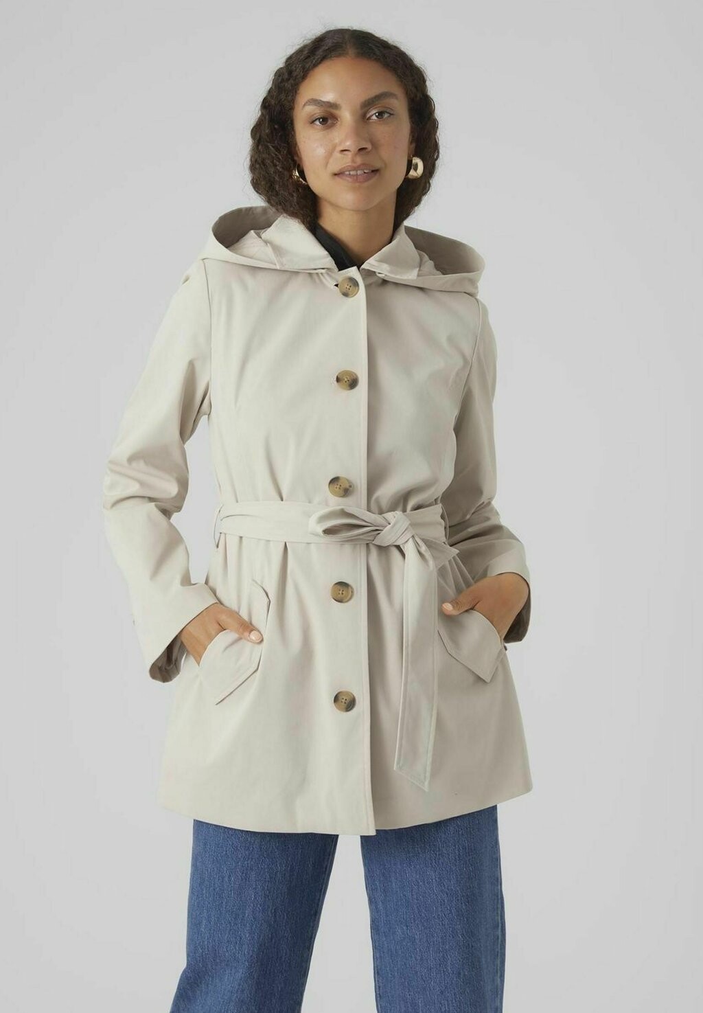 

Тренч Vero Moda, цвет oatmeal