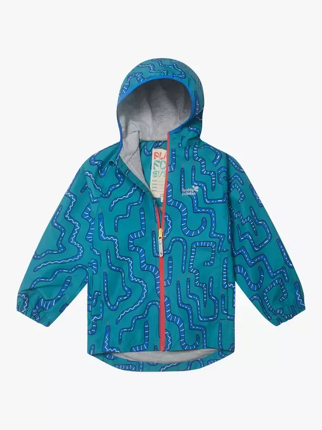 Детская водонепроницаемая куртка EcoLight Snake, зеленая змеиная Muddy Puddles