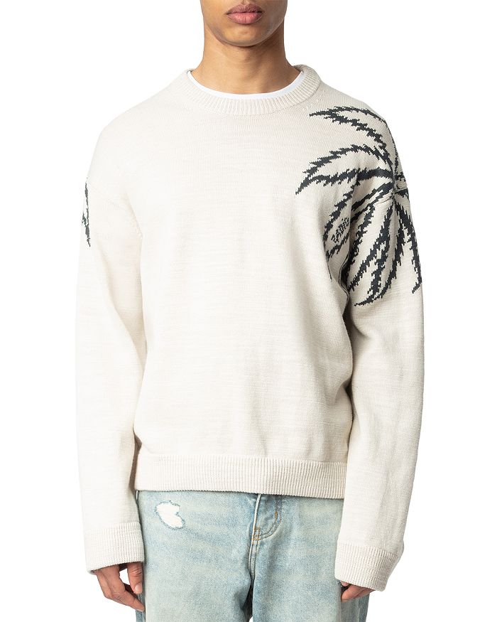 

Свитер Marko Palm Tree Regular Fit Zadig & Voltaire, слоновая кость/кремовый
