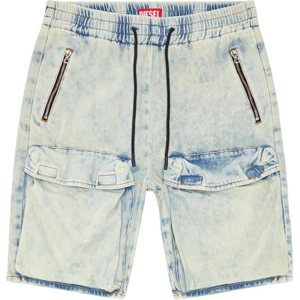 Джинсовые шорты DIESEL Light Blue