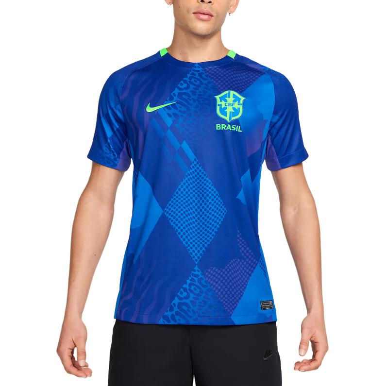 Бразилия 2025 стадион гостевая женская команда мужская dri fit футбольная реплика джерси Nike, синий — фото 2