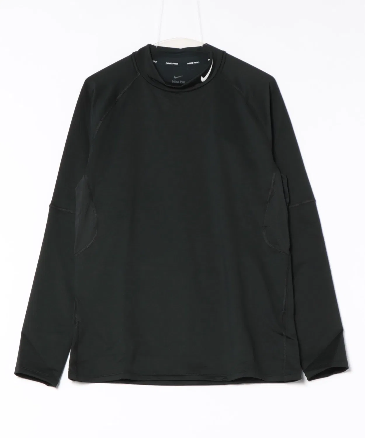 Футболка длинный рукав Nike Pro Warm Mock L/S, черная