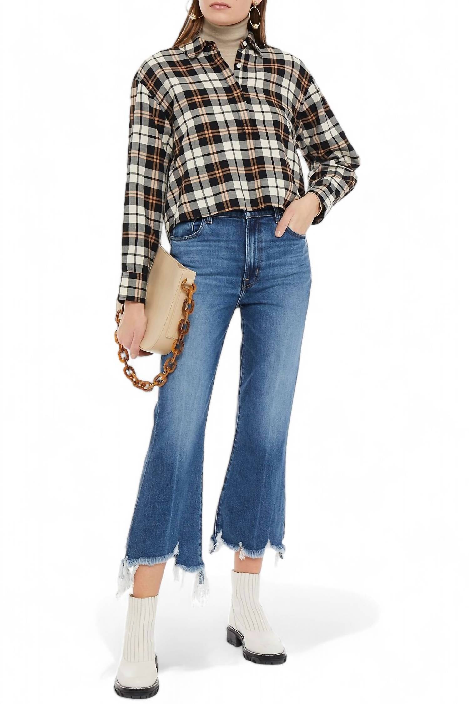 

Расклешенные джинсы Julia High Rise In Wonderland Destruct J Brand