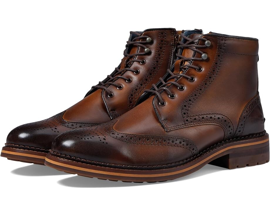 

Ботинки Johnston & Murphy Connelly Wing Tip, цвет Tan Full Grain