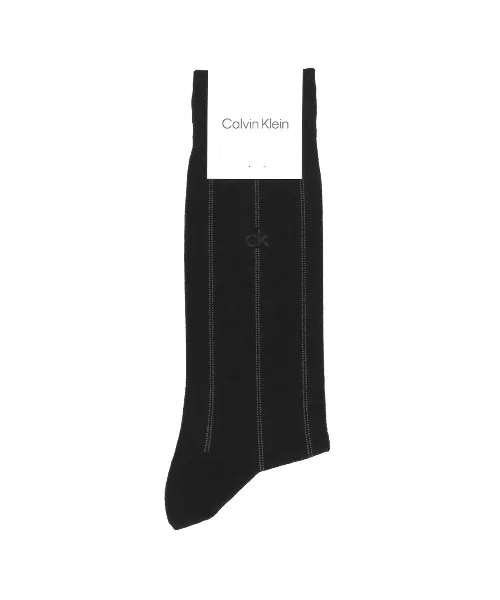 Носки Calvin Klein полосатые х/б, черный