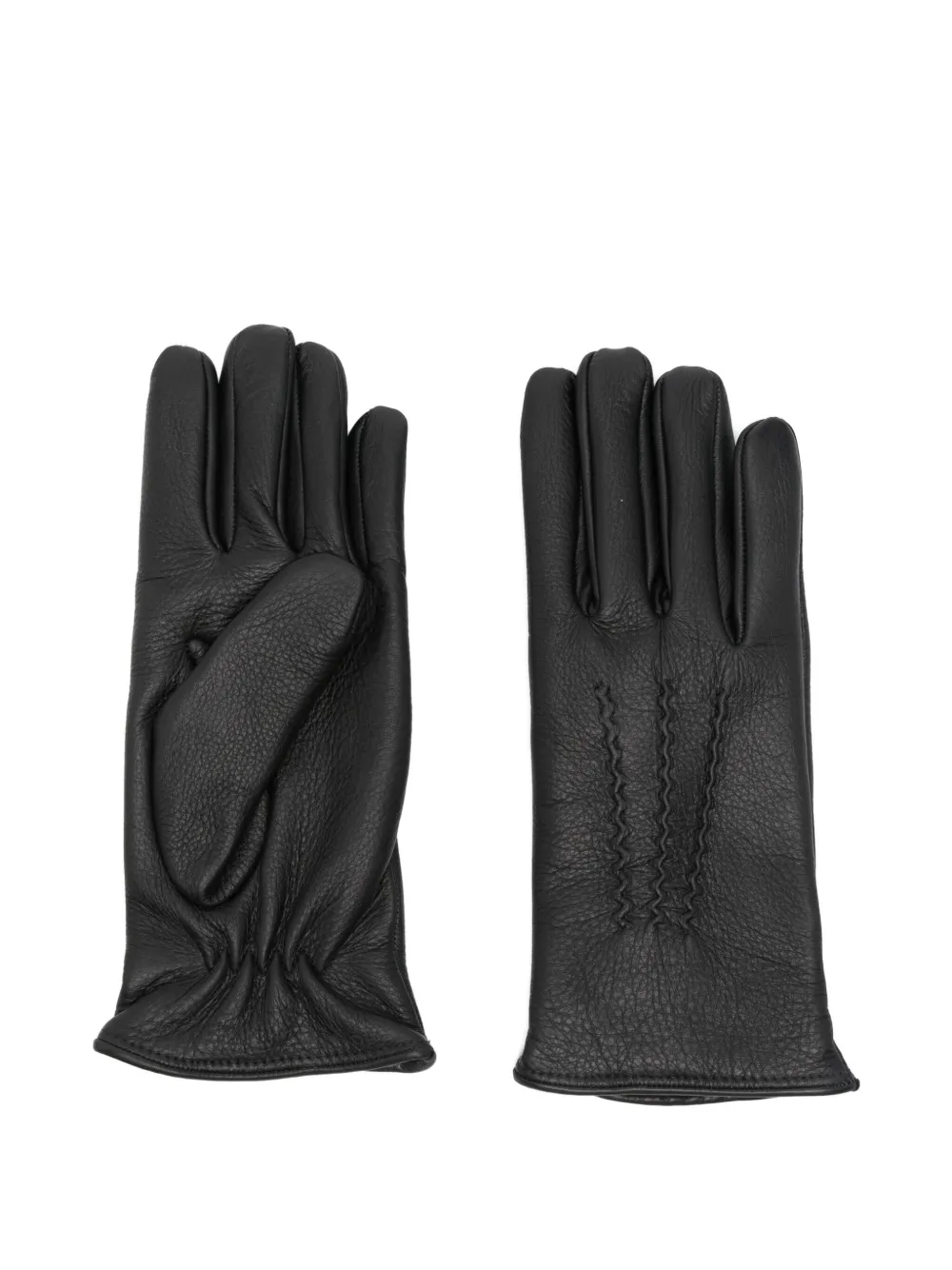 

Перчатки из оленьей кожи сшиты Lardini, черный