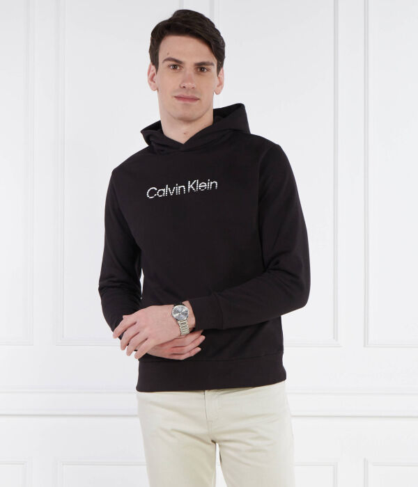 Толстовка мужская Calvin Klein Regular Fit с капюшоном, черный — фото 3