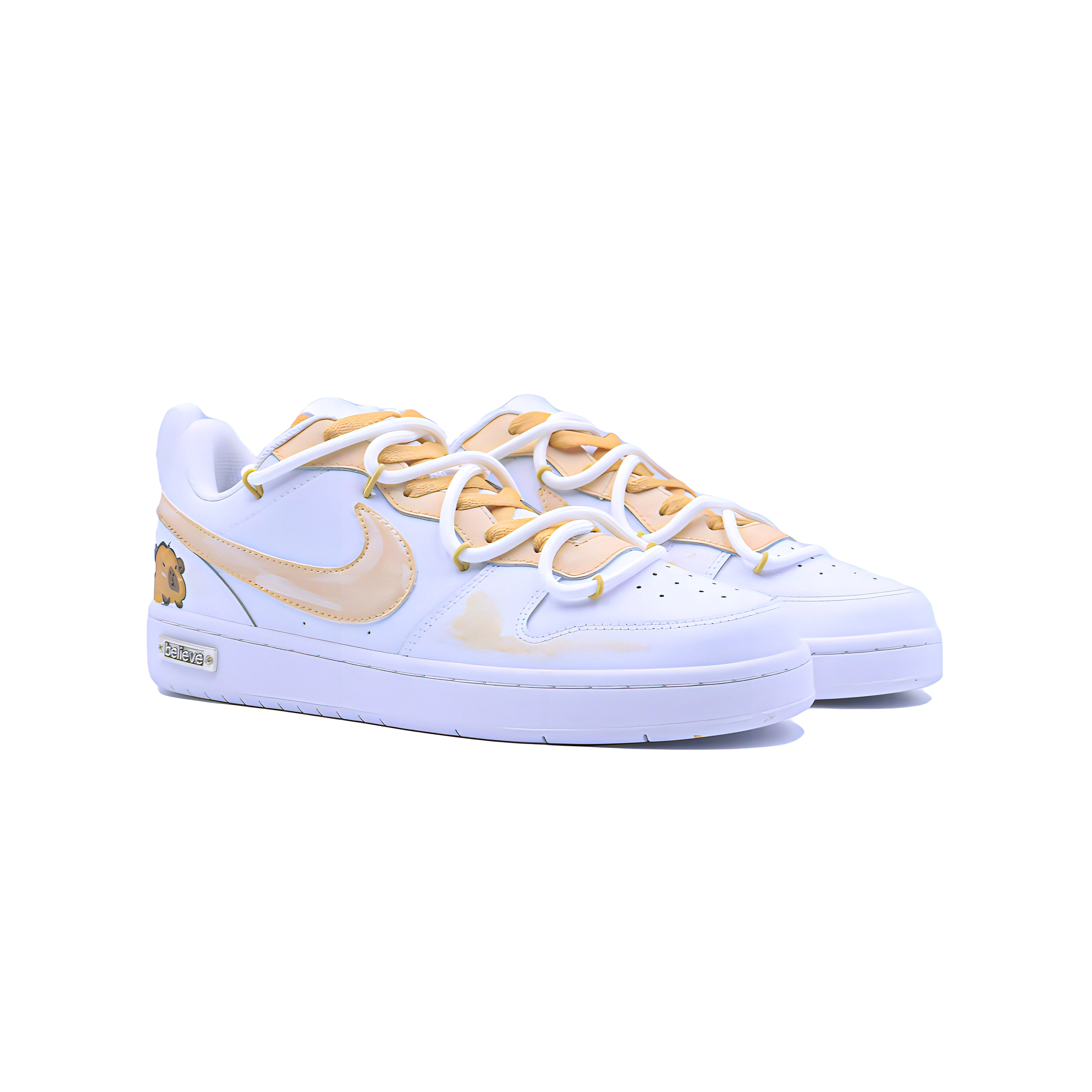 Детские скейтерские кроссовки Court Borough для младших школьников Nike, Saffron — фото 4