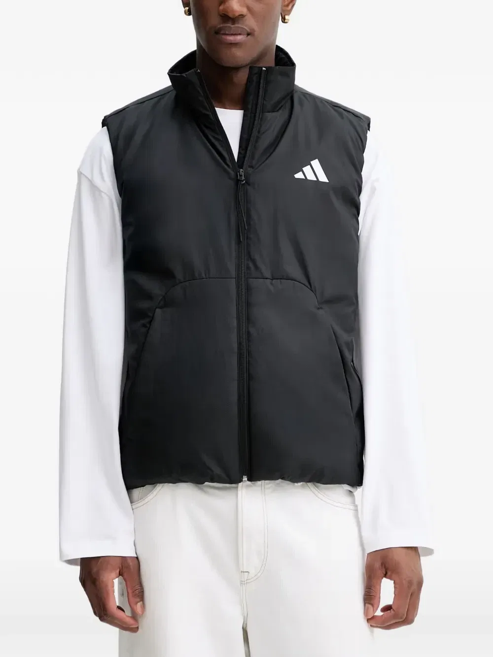 Жилет с логотипом Adidas, черный