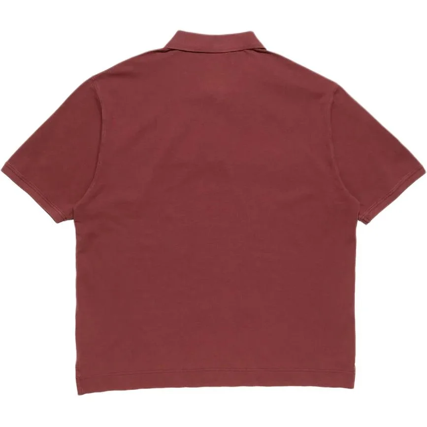 Acne Studios Футболка-поло мужская chestnut red — фото 3