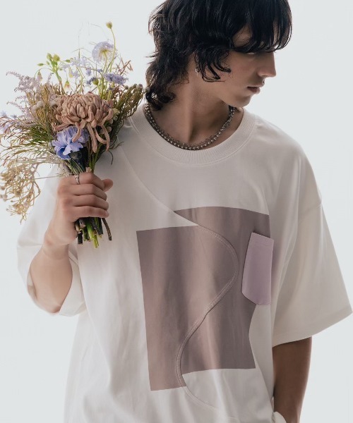 

Футболка с принтом Maison ULA, белый