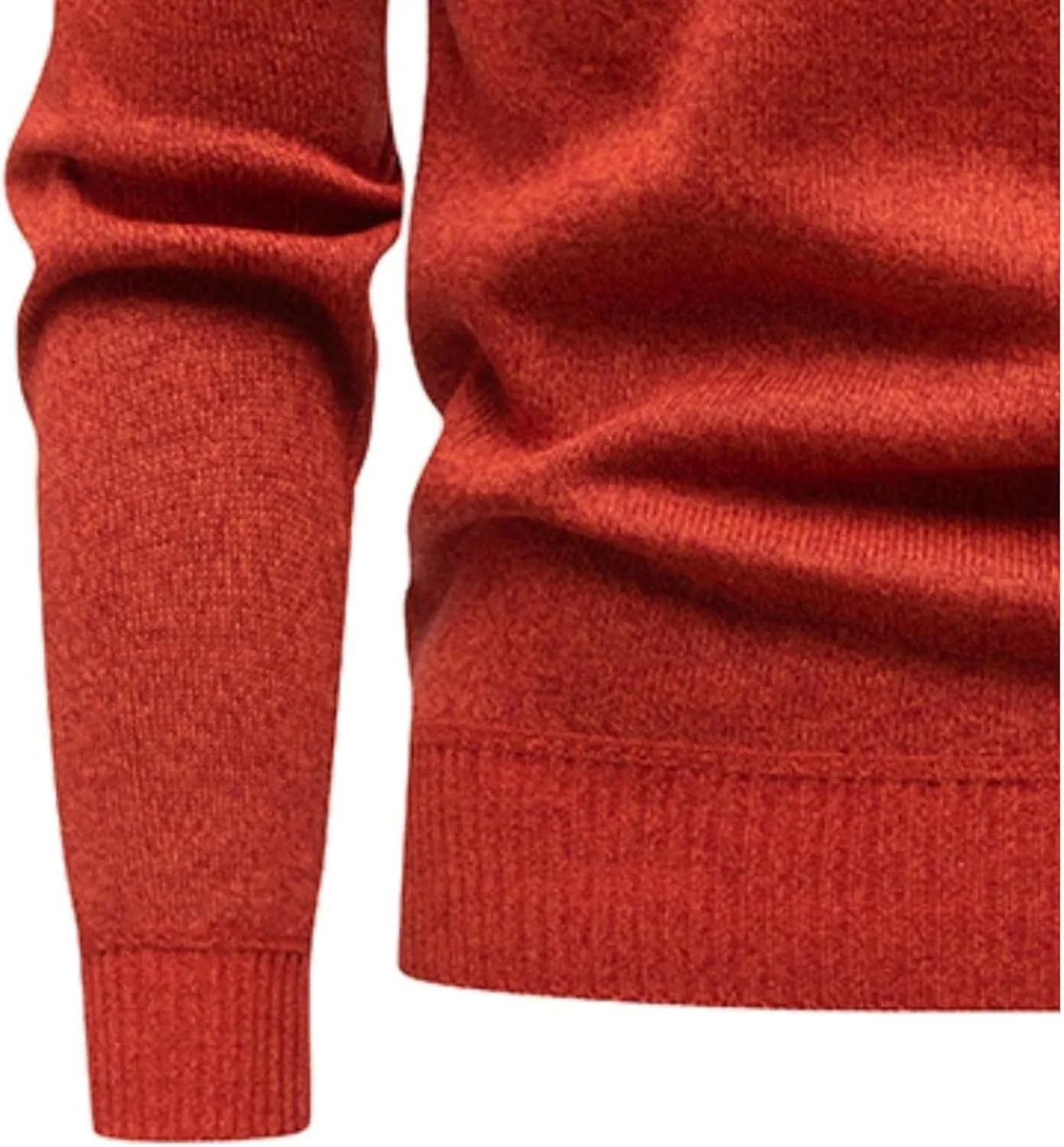 Мужской полузастегивающийся вязаный свитер Zip Slim Quarter Pullover с карманом — фото 2