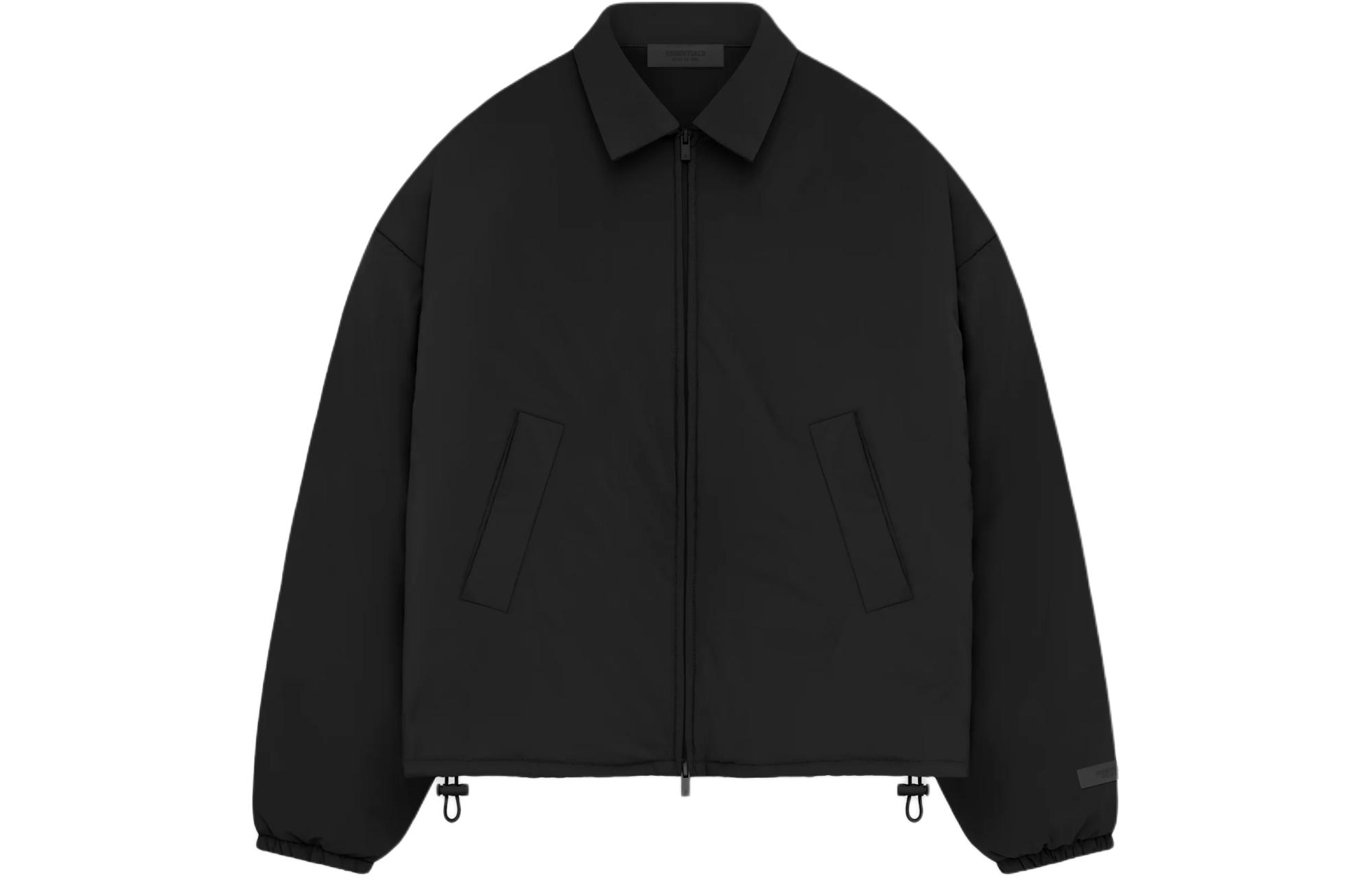 Fear Of God Essentials Утепленная бомбер женский Jet Black, Jet Black/Jet Black — фото 3
