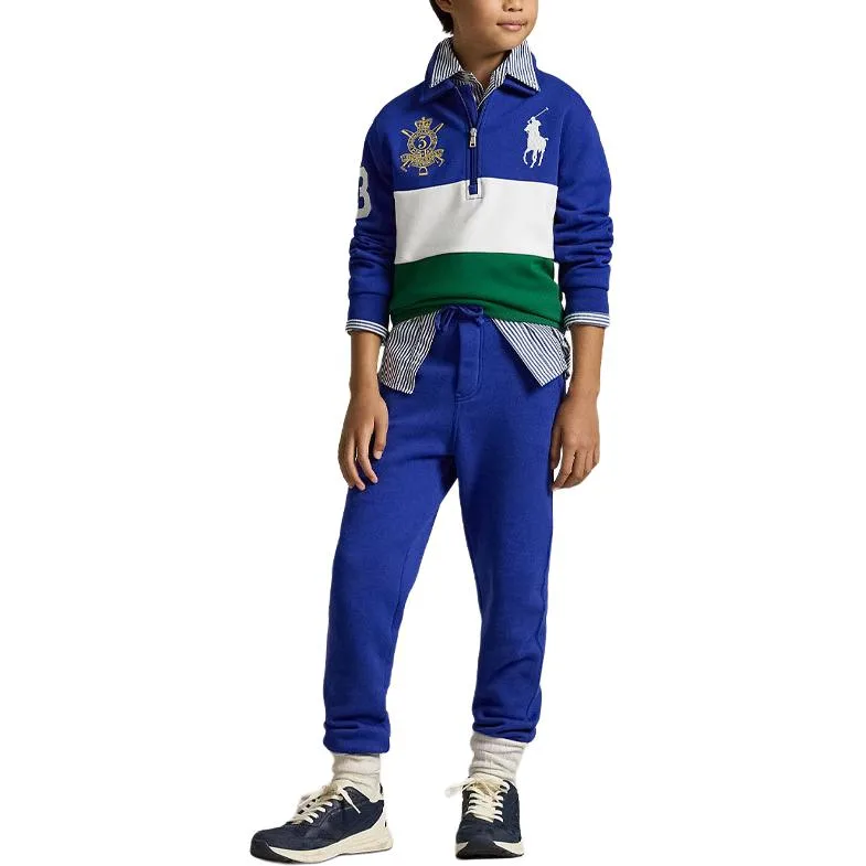 Детские вязаные спортивные штаны FW25 Polo Ralph Lauren, Classic Blue — фото 4